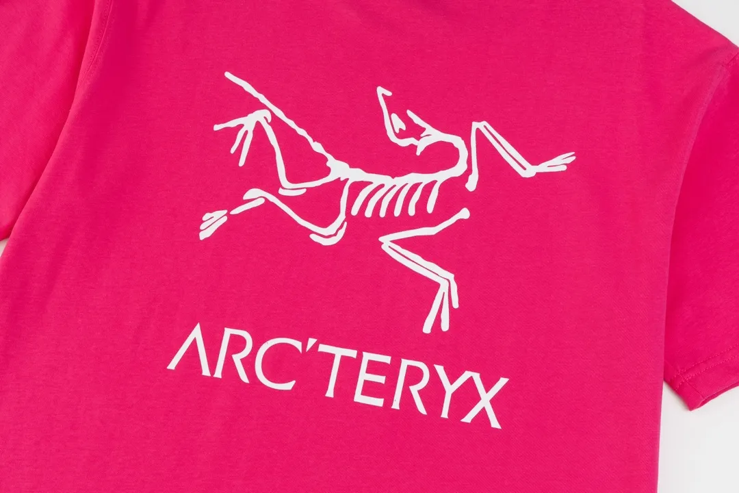 Ayc Teryx （ 3） 2024FW T LOGO Premium 32s Same Style ：Black White Red Pink Size：XS S M L